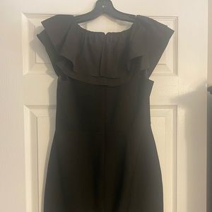 Black mid thigh dress